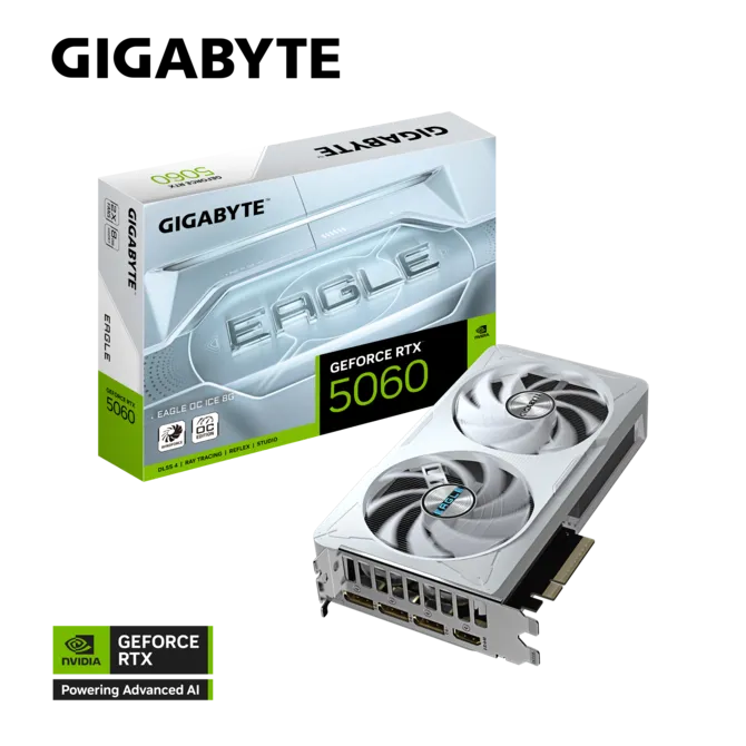 GIGABYTE GeForce RTX 5060 EAGLE OC ICE 8GB