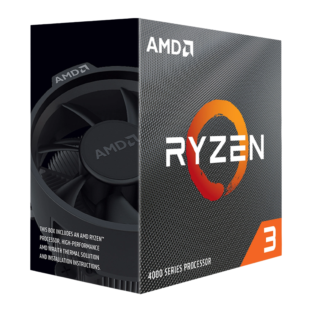 AMD Ryzen 3 4100, with Wraith Stealth Cooler
