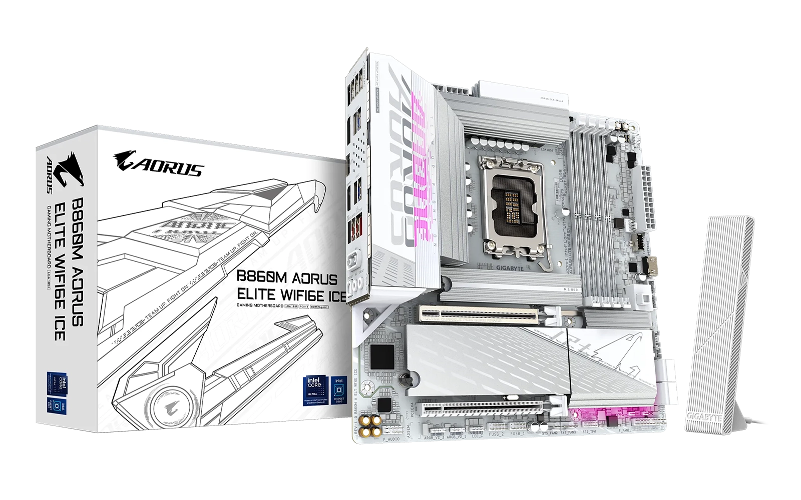 Gigabyte B860M Aorus Elite WF6E Ice