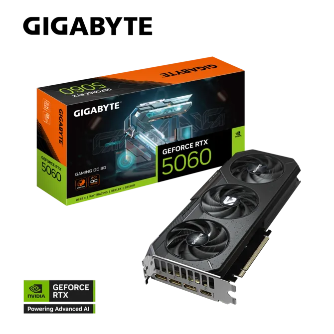 GIGABYTE GeForce RTX 5060 GAMING OC 8G