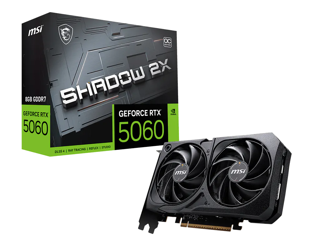 MSI GeForce RTX 5060 8G SHADOW 2X OC